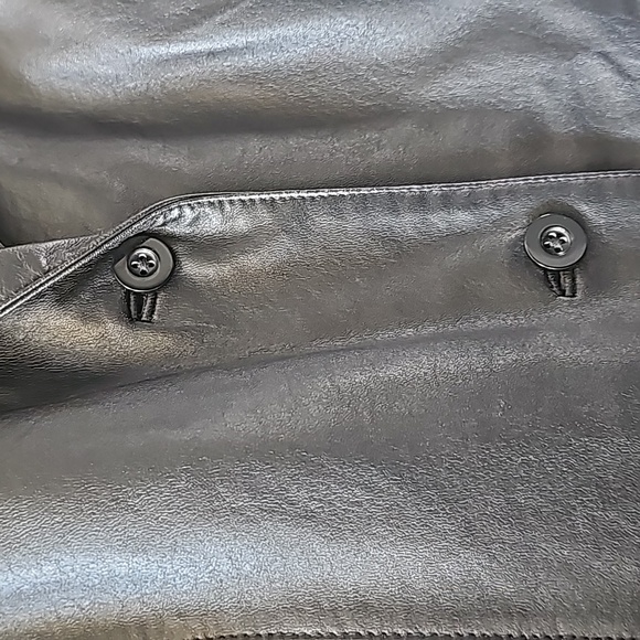 Leather Vintage Long Trench Coat - Picture 3 of 13